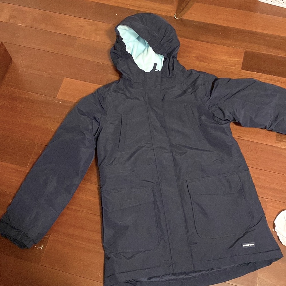 Lands End winter coat girls M/10-12